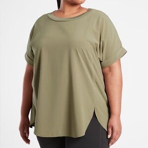 Athleta Zephyr Green Tee XL